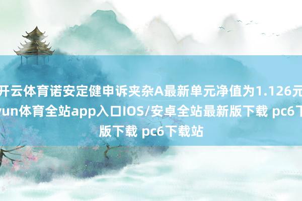 开云体育诺安定健申诉夹杂A最新单元净值为1.126元-kaiyun体育全站app入口IOS/安卓全站最新版下载 pc6下载站