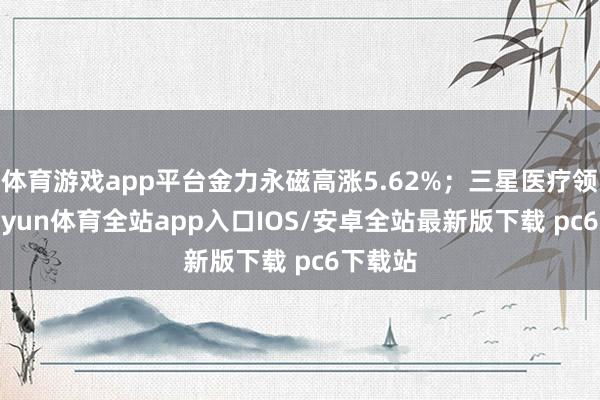 体育游戏app平台金力永磁高涨5.62%；三星医疗领跌-kaiyun体育全站app入口IOS/安卓全站最新版下载 pc6下载站