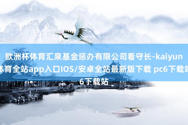 欧洲杯体育汇泉基金惩办有限公司看守长-kaiyun体育全站app入口IOS/安卓全站最新版下载 pc6下载站