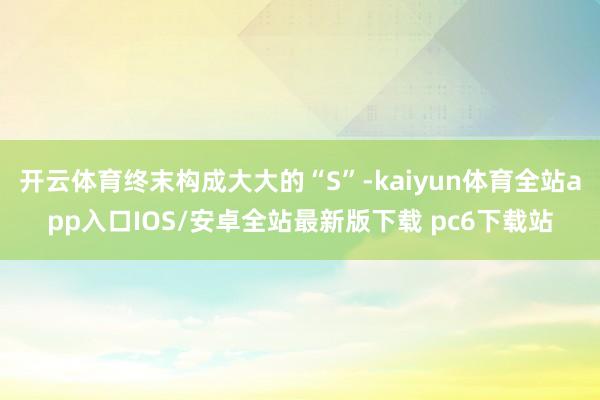 开云体育终末构成大大的“S”-kaiyun体育全站app入口IOS/安卓全站最新版下载 pc6下载站