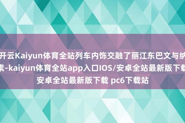 开云Kaiyun体育全站列车内饰交融了丽江东巴文与纳西族艺术元素-kaiyun体育全站app入口IOS/安卓全站最新版下载 pc6下载站