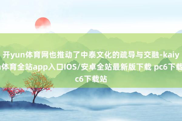 开yun体育网也推动了中泰文化的疏导与交融-kaiyun体育全站app入口IOS/安卓全站最新版下载 pc6下载站