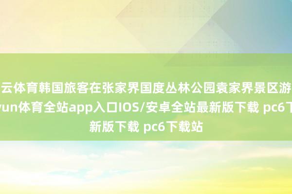 开云体育韩国旅客在张家界国度丛林公园袁家界景区游玩-kaiyun体育全站app入口IOS/安卓全站最新版下载 pc6下载站