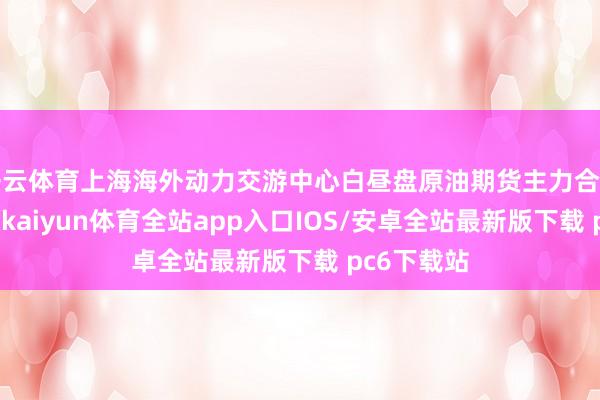 开云体育上海海外动力交游中心白昼盘原油期货主力合约颠簸收跌-kaiyun体育全站app入口IOS/安卓全站最新版下载 pc6下载站