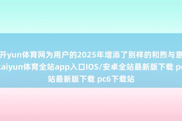 开yun体育网为用户的2025年增添了别样的和煦与意思意思-kaiyun体育全站app入口IOS/安卓全站最新版下载 pc6下载站