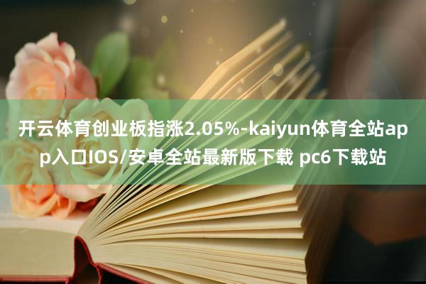 开云体育创业板指涨2.05%-kaiyun体育全站app入口IOS/安卓全站最新版下载 pc6下载站