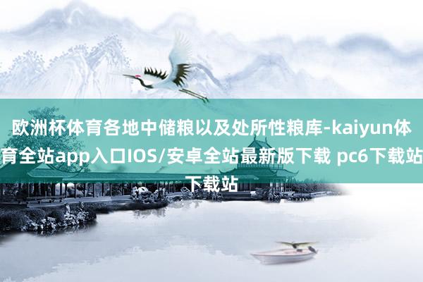欧洲杯体育各地中储粮以及处所性粮库-kaiyun体育全站app入口IOS/安卓全站最新版下载 pc6下载站