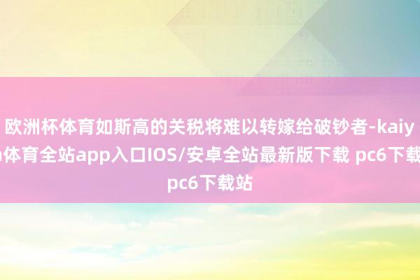 欧洲杯体育如斯高的关税将难以转嫁给破钞者-kaiyun体育全站app入口IOS/安卓全站最新版下载 pc6下载站