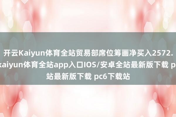 开云Kaiyun体育全站贸易部席位筹画净买入2572.22万元-kaiyun体育全站app入口IOS/安卓全站最新版下载 pc6下载站