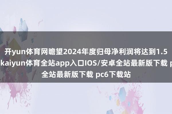 开yun体育网瞻望2024年度归母净利润将达到1.5亿元傍边-kaiyun体育全站app入口IOS/安卓全站最新版下载 pc6下载站