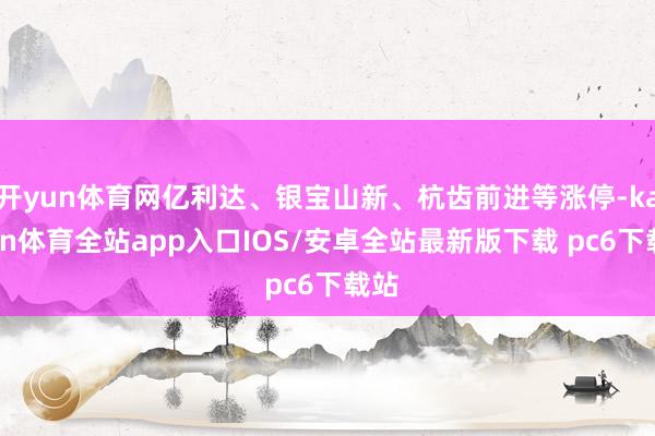 开yun体育网亿利达、银宝山新、杭齿前进等涨停-kaiyun体育全站app入口IOS/安卓全站最新版下载 pc6下载站