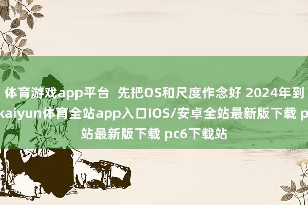 体育游戏app平台  先把OS和尺度作念好 2024年到2026年-kaiyun体育全站app入口IOS/安卓全站最新版下载 pc6下载站