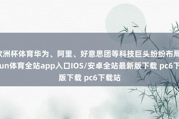 欧洲杯体育华为、阿里、好意思团等科技巨头纷纷布局-kaiyun体育全站app入口IOS/安卓全站最新版下载 pc6下载站